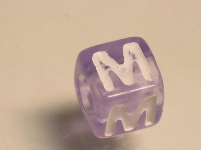 TOKO-BEADS P005-4-M Alphabet (M) 7mm P005-4-M アルファベット（M） 7mm Asian bead & African bead  Handmade,Lampeork,bead,asia,india,ethnic,parts,accessory,beads とんぼ玉,ビーズ,トンボ玉,アジア,インド,エスニック,手作り,パーツ,アクセサリー