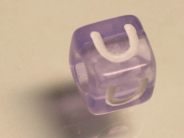 TOKO-BEADS P005-4-U Alphabet (U) 7mm P005-4-U アルファベット（U） 7mm Asian bead & African bead  Handmade,Lampeork,bead,asia,india,ethnic,parts,accessory,beads とんぼ玉,ビーズ,トンボ玉,アジア,インド,エスニック,手作り,パーツ,アクセサリー