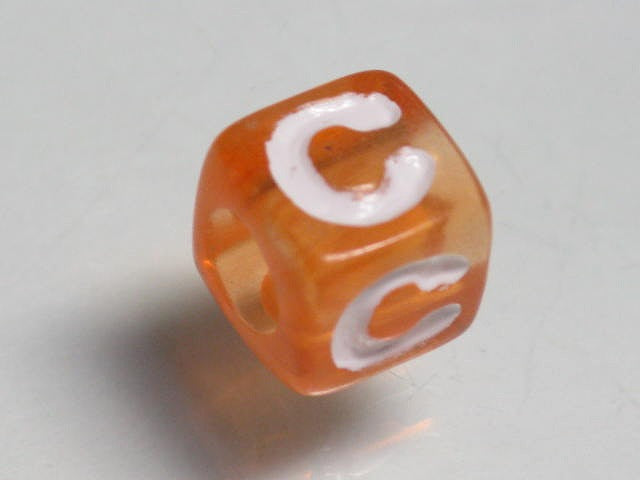 TOKO-BEADS P005-5-C Alphabet (C) 7mm P005-5-C アルファベット（C） 7mm Asian bead & African bead  Handmade,Lampeork,bead,asia,india,ethnic,parts,accessory,beads とんぼ玉,ビーズ,トンボ玉,アジア,インド,エスニック,手作り,パーツ,アクセサリー
