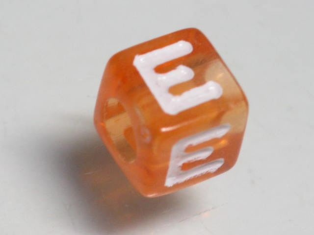 TOKO-BEADS P005-5-E Alphabet (E) 7mm P005-5-E アルファベット（E） 7mm Asian bead & African bead  Handmade,Lampeork,bead,asia,india,ethnic,parts,accessory,beads とんぼ玉,ビーズ,トンボ玉,アジア,インド,エスニック,手作り,パーツ,アクセサリー