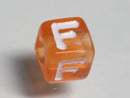 TOKO-BEADS P005-5-F Alphabet (F) 7mm P005-5-F アルファベット（F） 7mm Asian bead & African bead  Handmade,Lampeork,bead,asia,india,ethnic,parts,accessory,beads とんぼ玉,ビーズ,トンボ玉,アジア,インド,エスニック,手作り,パーツ,アクセサリー