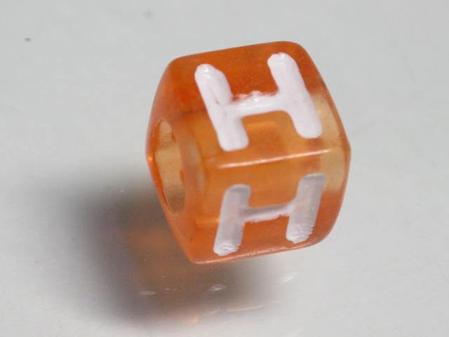 TOKO-BEADS P005-5-H Alphabet (H) 7mm P005-5-H アルファベット（H） 7mm Asian bead & African bead  Handmade,Lampeork,bead,asia,india,ethnic,parts,accessory,beads とんぼ玉,ビーズ,トンボ玉,アジア,インド,エスニック,手作り,パーツ,アクセサリー