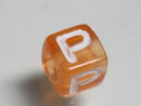 TOKO-BEADS P005-5-P Alphabet (P) 7mm P005-5-P アルファベット（P） 7mm Asian bead & African bead  Handmade,Lampeork,bead,asia,india,ethnic,parts,accessory,beads とんぼ玉,ビーズ,トンボ玉,アジア,インド,エスニック,手作り,パーツ,アクセサリー