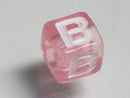 TOKO-BEADS P005-6-B Alphabet (B) 7mm P005-6-B アルファベット（B） 7mm Asian bead & African bead  Handmade,Lampeork,bead,asia,india,ethnic,parts,accessory,beads とんぼ玉,ビーズ,トンボ玉,アジア,インド,エスニック,手作り,パーツ,アクセサリー