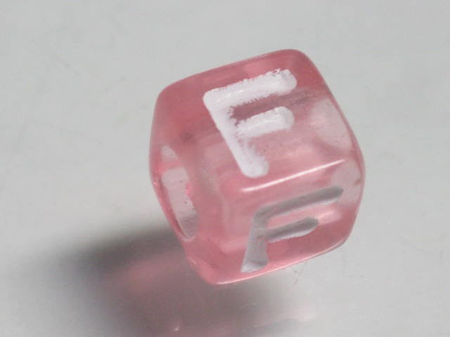 TOKO-BEADS P005-6-F Alphabet (F) 7mm P005-6-F アルファベット（F） 7mm Asian bead & African bead  Handmade,Lampeork,bead,asia,india,ethnic,parts,accessory,beads とんぼ玉,ビーズ,トンボ玉,アジア,インド,エスニック,手作り,パーツ,アクセサリー