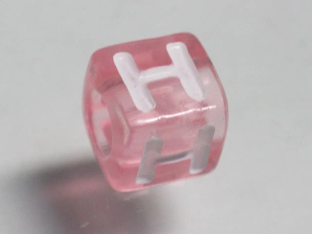 TOKO-BEADS P005-6-H Alphabet (H) 7mm P005-6-H アルファベット（H） 7mm Asian bead & African bead  Handmade,Lampeork,bead,asia,india,ethnic,parts,accessory,beads とんぼ玉,ビーズ,トンボ玉,アジア,インド,エスニック,手作り,パーツ,アクセサリー