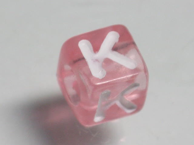 TOKO-BEADS P005-6-K Alphabet (K) 7mm P005-6-K アルファベット（K） 7mm Asian bead & African bead  Handmade,Lampeork,bead,asia,india,ethnic,parts,accessory,beads とんぼ玉,ビーズ,トンボ玉,アジア,インド,エスニック,手作り,パーツ,アクセサリー