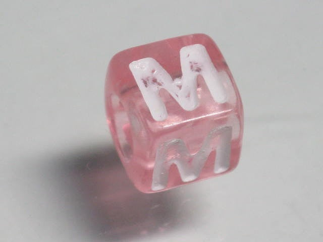TOKO-BEADS P005-6-M Alphabet (M) 7mm P005-6-M アルファベット（M） 7mm Asian bead & African bead  Handmade,Lampeork,bead,asia,india,ethnic,parts,accessory,beads とんぼ玉,ビーズ,トンボ玉,アジア,インド,エスニック,手作り,パーツ,アクセサリー