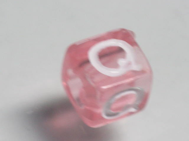 TOKO-BEADS P005-6-Q Alphabet (Q) 7mm P005-6-Q アルファベット（Q） 7mm Asian bead & African bead  Handmade,Lampeork,bead,asia,india,ethnic,parts,accessory,beads とんぼ玉,ビーズ,トンボ玉,アジア,インド,エスニック,手作り,パーツ,アクセサリー