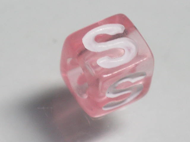 TOKO-BEADS P005-6-S Alphabet (S) 7mm P005-6-S アルファベット（S） 7mm Asian bead & African bead  Handmade,Lampeork,bead,asia,india,ethnic,parts,accessory,beads とんぼ玉,ビーズ,トンボ玉,アジア,インド,エスニック,手作り,パーツ,アクセサリー