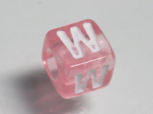 TOKO-BEADS P005-6-W Alphabet (W) 7mm P005-6-W アルファベット（W） 7mm Asian bead & African bead  Handmade,Lampeork,bead,asia,india,ethnic,parts,accessory,beads とんぼ玉,ビーズ,トンボ玉,アジア,インド,エスニック,手作り,パーツ,アクセサリー