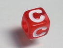 TOKO-BEADS P005-7-C Alphabet (C) 7mm P005-7-C アルファベット（C） 7mm Asian bead & African bead  Handmade,Lampeork,bead,asia,india,ethnic,parts,accessory,beads とんぼ玉,ビーズ,トンボ玉,アジア,インド,エスニック,手作り,パーツ,アクセサリー