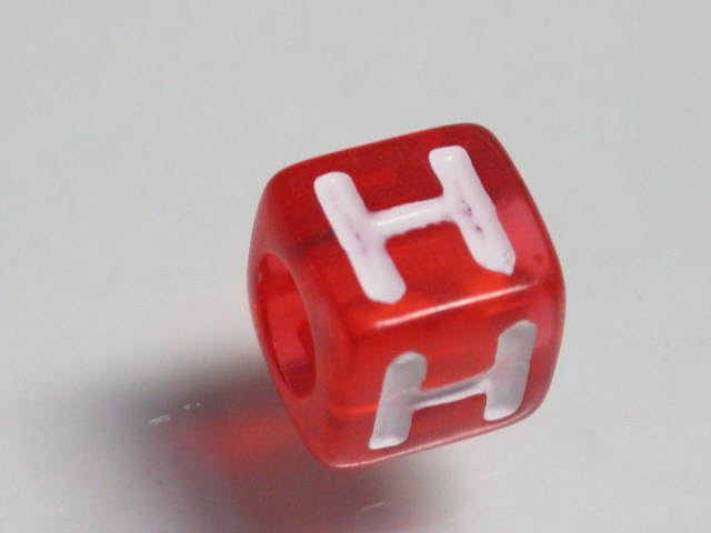 TOKO-BEADS P005-7-H Alphabet (H) 7mm P005-7-H アルファベット（H） 7mm Asian bead & African bead  Handmade,Lampeork,bead,asia,india,ethnic,parts,accessory,beads とんぼ玉,ビーズ,トンボ玉,アジア,インド,エスニック,手作り,パーツ,アクセサリー