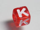 TOKO-BEADS P005-7-K Alphabet (K) 7mm P005-7-K アルファベット（K） 7mm Asian bead & African bead  Handmade,Lampeork,bead,asia,india,ethnic,parts,accessory,beads とんぼ玉,ビーズ,トンボ玉,アジア,インド,エスニック,手作り,パーツ,アクセサリー