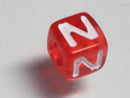 TOKO-BEADS P005-7-N Alphabet (N) 7mm P005-7-N アルファベット（N） 7mm Asian bead & African bead  Handmade,Lampeork,bead,asia,india,ethnic,parts,accessory,beads とんぼ玉,ビーズ,トンボ玉,アジア,インド,エスニック,手作り,パーツ,アクセサリー