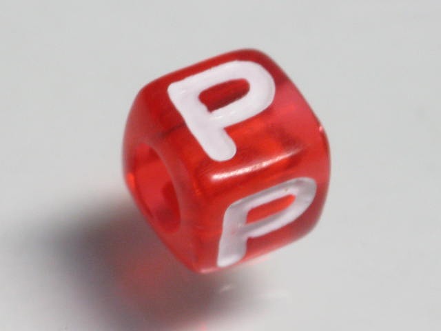 TOKO-BEADS P005-7-P Alphabet (P) 7mm P005-7-P アルファベット（P） 7mm Asian bead & African bead  Handmade,Lampeork,bead,asia,india,ethnic,parts,accessory,beads とんぼ玉,ビーズ,トンボ玉,アジア,インド,エスニック,手作り,パーツ,アクセサリー