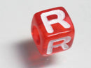 TOKO-BEADS P005-7-R Alphabet (R) 7mm P005-7-R アルファベット（R） 7mm Asian bead & African bead  Handmade,Lampeork,bead,asia,india,ethnic,parts,accessory,beads とんぼ玉,ビーズ,トンボ玉,アジア,インド,エスニック,手作り,パーツ,アクセサリー