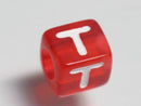 TOKO-BEADS P005-7-T Alphabet (T) 7mm P005-7-T アルファベット（T） 7mm Asian bead & African bead  Handmade,Lampeork,bead,asia,india,ethnic,parts,accessory,beads とんぼ玉,ビーズ,トンボ玉,アジア,インド,エスニック,手作り,パーツ,アクセサリー