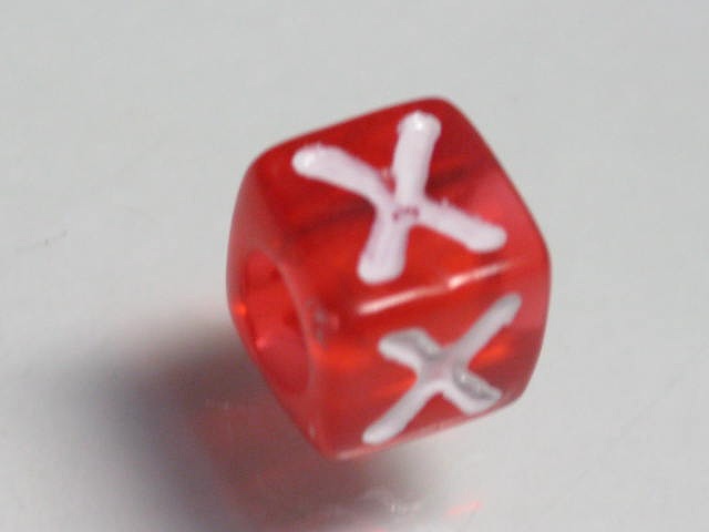 TOKO-BEADS P005-7-X Alphabet (X) 7mm P005-7-X アルファベット（X） 7mm Asian bead & African bead  Handmade,Lampeork,bead,asia,india,ethnic,parts,accessory,beads とんぼ玉,ビーズ,トンボ玉,アジア,インド,エスニック,手作り,パーツ,アクセサリー
