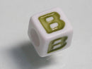 TOKO-BEADS P006-1-B Alphabet (B) 7mm P006-1-B アルファベット（B） 7mm Asian bead & African bead  Handmade,Lampeork,bead,asia,india,ethnic,parts,accessory,beads とんぼ玉,ビーズ,トンボ玉,アジア,インド,エスニック,手作り,パーツ,アクセサリー