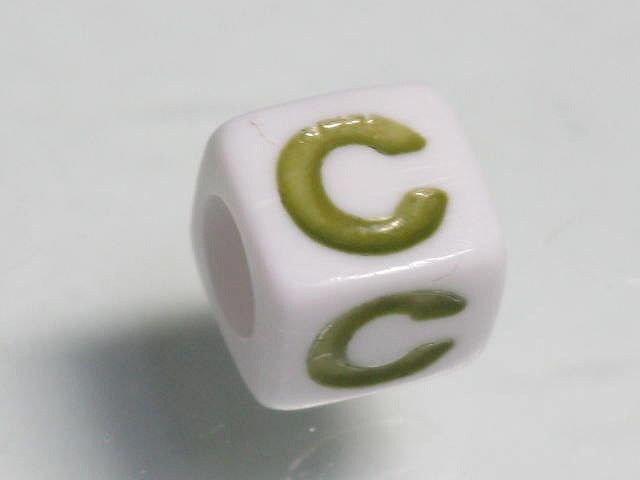 TOKO-BEADS P006-1-C Alphabet (C) 7mm P006-1-C アルファベット（C） 7mm Asian bead & African bead  Handmade,Lampeork,bead,asia,india,ethnic,parts,accessory,beads とんぼ玉,ビーズ,トンボ玉,アジア,インド,エスニック,手作り,パーツ,アクセサリー