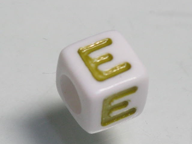 TOKO-BEADS P006-1-E Alphabet (E) 7mm P006-1-E アルファベット（E） 7mm Asian bead & African bead  Handmade,Lampeork,bead,asia,india,ethnic,parts,accessory,beads とんぼ玉,ビーズ,トンボ玉,アジア,インド,エスニック,手作り,パーツ,アクセサリー