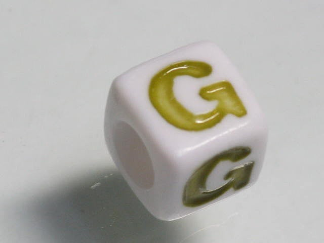 TOKO-BEADS P006-1-G Alphabet (G) 7mm P006-1-G アルファベット（G） 7mm Asian bead & African bead  Handmade,Lampeork,bead,asia,india,ethnic,parts,accessory,beads とんぼ玉,ビーズ,トンボ玉,アジア,インド,エスニック,手作り,パーツ,アクセサリー