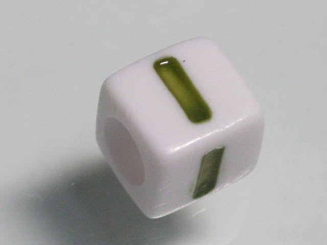 TOKO-BEADS P006-1-I Alphabet (I) 7mm P006-1-I アルファベット（I） 7mm Asian bead & African bead  Handmade,Lampeork,bead,asia,india,ethnic,parts,accessory,beads とんぼ玉,ビーズ,トンボ玉,アジア,インド,エスニック,手作り,パーツ,アクセサリー