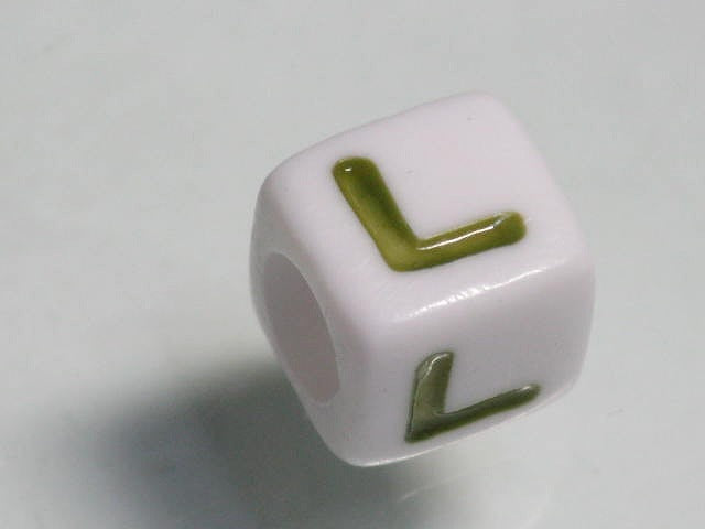 TOKO-BEADS P006-1-L Alphabet (L) 7mm P006-1-L アルファベット（L） 7mm Asian bead & African bead  Handmade,Lampeork,bead,asia,india,ethnic,parts,accessory,beads とんぼ玉,ビーズ,トンボ玉,アジア,インド,エスニック,手作り,パーツ,アクセサリー