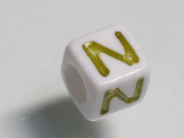 TOKO-BEADS P006-1-N Alphabet (N) 7mm P006-1-N アルファベット（N） 7mm Asian bead & African bead  Handmade,Lampeork,bead,asia,india,ethnic,parts,accessory,beads とんぼ玉,ビーズ,トンボ玉,アジア,インド,エスニック,手作り,パーツ,アクセサリー