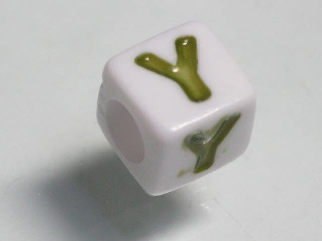 TOKO-BEADS P006-1-Y Alphabet (Y) 7mm P006-1-Y アルファベット（Y） 7mm Asian bead & African bead  Handmade,Lampeork,bead,asia,india,ethnic,parts,accessory,beads とんぼ玉,ビーズ,トンボ玉,アジア,インド,エスニック,手作り,パーツ,アクセサリー