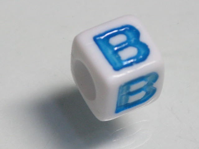 TOKO-BEADS P006-2-B Alphabet (B) 7mm P006-2-B アルファベット（B） 7mm Asian bead & African bead  Handmade,Lampeork,bead,asia,india,ethnic,parts,accessory,beads とんぼ玉,ビーズ,トンボ玉,アジア,インド,エスニック,手作り,パーツ,アクセサリー