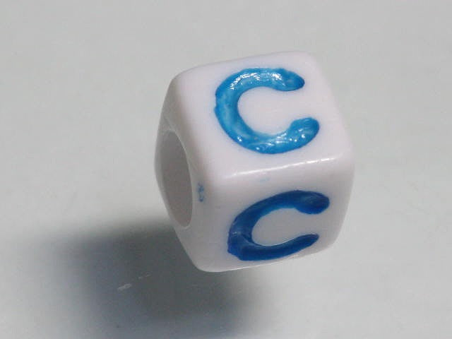 TOKO-BEADS P006-2-C Alphabet (C) 7mm P006-2-C アルファベット（C） 7mm Asian bead & African bead  Handmade,Lampeork,bead,asia,india,ethnic,parts,accessory,beads とんぼ玉,ビーズ,トンボ玉,アジア,インド,エスニック,手作り,パーツ,アクセサリー