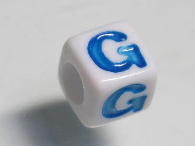 TOKO-BEADS P006-2-G Alphabet (G) 7mm P006-2-G アルファベット（G） 7mm Asian bead & African bead  Handmade,Lampeork,bead,asia,india,ethnic,parts,accessory,beads とんぼ玉,ビーズ,トンボ玉,アジア,インド,エスニック,手作り,パーツ,アクセサリー
