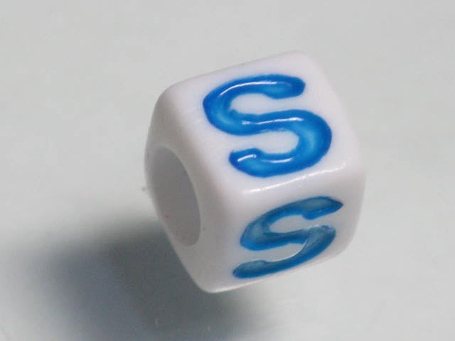 TOKO-BEADS P006-2-S Alphabet (S) 7mm P006-2-S アルファベット（S） 7mm Asian bead & African bead  Handmade,Lampeork,bead,asia,india,ethnic,parts,accessory,beads とんぼ玉,ビーズ,トンボ玉,アジア,インド,エスニック,手作り,パーツ,アクセサリー