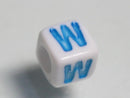 TOKO-BEADS P006-2-W Alphabet (W) 7mm P006-2-W アルファベット（W） 7mm Asian bead & African bead  Handmade,Lampeork,bead,asia,india,ethnic,parts,accessory,beads とんぼ玉,ビーズ,トンボ玉,アジア,インド,エスニック,手作り,パーツ,アクセサリー