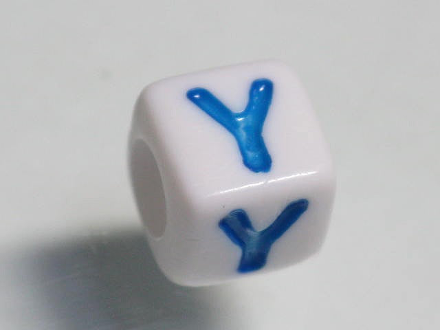 TOKO-BEADS P006-2-Y Alphabet (Y) 7mm P006-2-Y アルファベット（Y） 7mm Asian bead & African bead  Handmade,Lampeork,bead,asia,india,ethnic,parts,accessory,beads とんぼ玉,ビーズ,トンボ玉,アジア,インド,エスニック,手作り,パーツ,アクセサリー