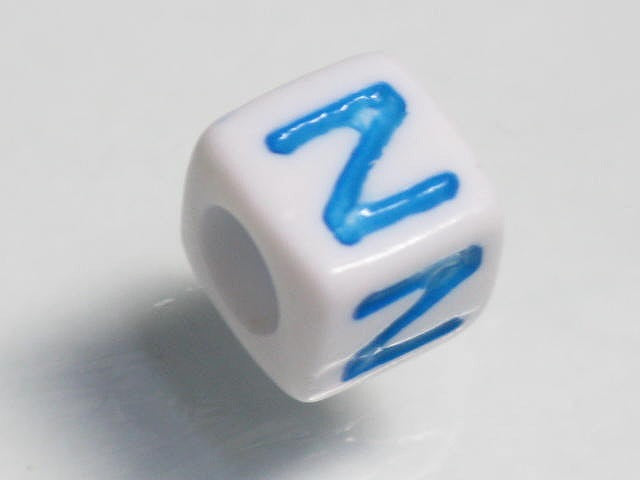 TOKO-BEADS P006-2-Z Alphabet (Z) 7mm P006-2-Z アルファベット（Z） 7mm Asian bead & African bead  Handmade,Lampeork,bead,asia,india,ethnic,parts,accessory,beads とんぼ玉,ビーズ,トンボ玉,アジア,インド,エスニック,手作り,パーツ,アクセサリー