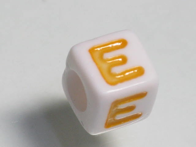 TOKO-BEADS P006-3-E Alphabet (E) 7mm P006-3-E アルファベット（E） 7mm Asian bead & African bead  Handmade,Lampeork,bead,asia,india,ethnic,parts,accessory,beads とんぼ玉,ビーズ,トンボ玉,アジア,インド,エスニック,手作り,パーツ,アクセサリー