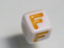 TOKO-BEADS P006-3-F Alphabet (F) 7mm P006-3-F アルファベット（F） 7mm Asian bead & African bead  Handmade,Lampeork,bead,asia,india,ethnic,parts,accessory,beads とんぼ玉,ビーズ,トンボ玉,アジア,インド,エスニック,手作り,パーツ,アクセサリー