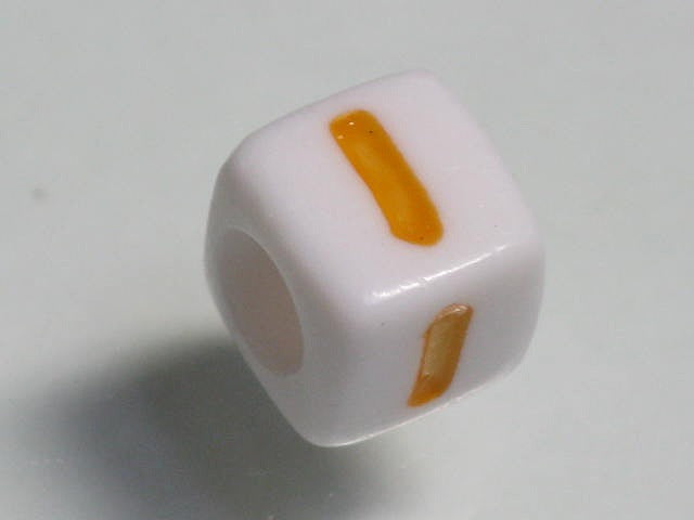 TOKO-BEADS P006-3-I Alphabet (I) 7mm P006-3-I アルファベット（I） 7mm Asian bead & African bead  Handmade,Lampeork,bead,asia,india,ethnic,parts,accessory,beads とんぼ玉,ビーズ,トンボ玉,アジア,インド,エスニック,手作り,パーツ,アクセサリー