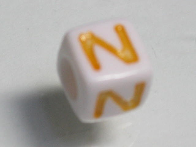 TOKO-BEADS P006-3-N Alphabet (N) 7mm P006-3-N アルファベット（N） 7mm Asian bead & African bead  Handmade,Lampeork,bead,asia,india,ethnic,parts,accessory,beads とんぼ玉,ビーズ,トンボ玉,アジア,インド,エスニック,手作り,パーツ,アクセサリー