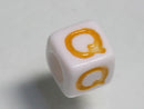 TOKO-BEADS P006-3-Q Alphabet (Q) 7mm P006-3-Q アルファベット（Q） 7mm Asian bead & African bead  Handmade,Lampeork,bead,asia,india,ethnic,parts,accessory,beads とんぼ玉,ビーズ,トンボ玉,アジア,インド,エスニック,手作り,パーツ,アクセサリー
