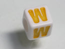 TOKO-BEADS P006-3-W Alphabet (W) 7mm P006-3-W アルファベット（W） 7mm Asian bead & African bead  Handmade,Lampeork,bead,asia,india,ethnic,parts,accessory,beads とんぼ玉,ビーズ,トンボ玉,アジア,インド,エスニック,手作り,パーツ,アクセサリー