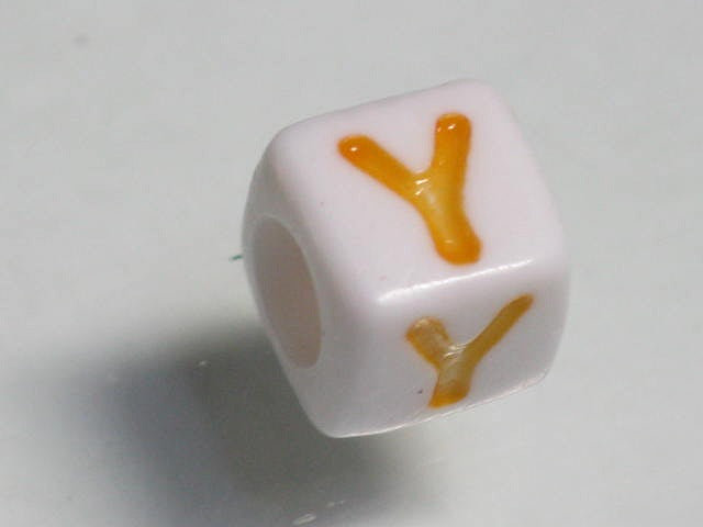 TOKO-BEADS P006-3-Y Alphabet (Y) 7mm P006-3-Y アルファベット（Y） 7mm Asian bead & African bead  Handmade,Lampeork,bead,asia,india,ethnic,parts,accessory,beads とんぼ玉,ビーズ,トンボ玉,アジア,インド,エスニック,手作り,パーツ,アクセサリー