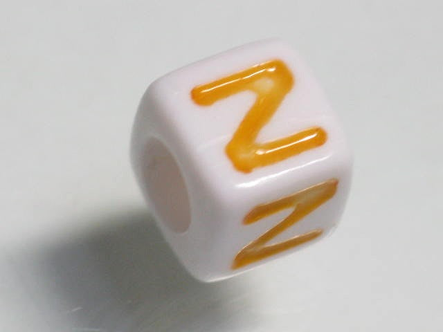TOKO-BEADS P006-3-Z Alphabet (Z) 7mm P006-3-Z アルファベット（Z） 7mm Asian bead & African bead  Handmade,Lampeork,bead,asia,india,ethnic,parts,accessory,beads とんぼ玉,ビーズ,トンボ玉,アジア,インド,エスニック,手作り,パーツ,アクセサリー