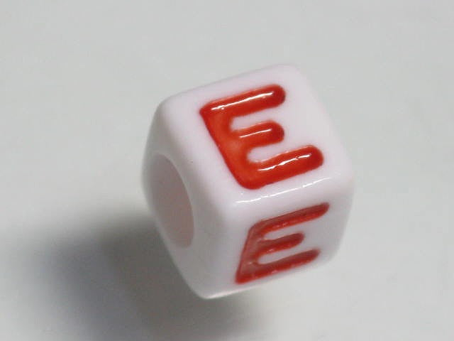 TOKO-BEADS P006-4-E Alphabet (E) 7mm P006-4-E アルファベット（E） 7mm Asian bead & African bead  Handmade,Lampeork,bead,asia,india,ethnic,parts,accessory,beads とんぼ玉,ビーズ,トンボ玉,アジア,インド,エスニック,手作り,パーツ,アクセサリー