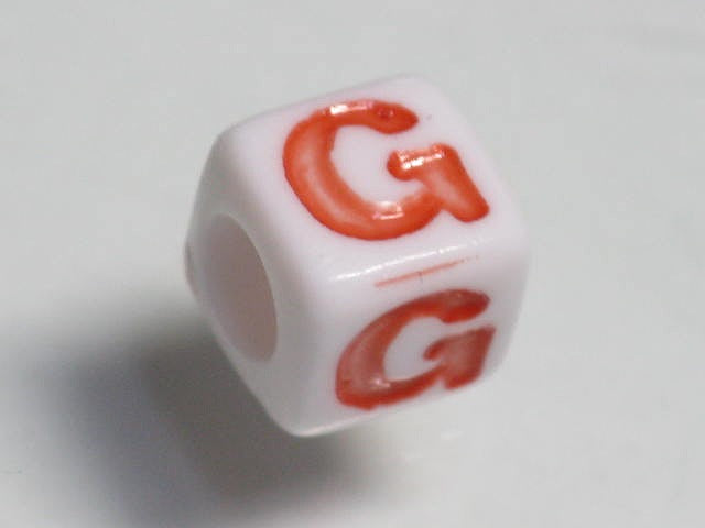 TOKO-BEADS P006-4-G Alphabet (G) 7mm P006-4-G アルファベット（G） 7mm Asian bead & African bead  Handmade,Lampeork,bead,asia,india,ethnic,parts,accessory,beads とんぼ玉,ビーズ,トンボ玉,アジア,インド,エスニック,手作り,パーツ,アクセサリー
