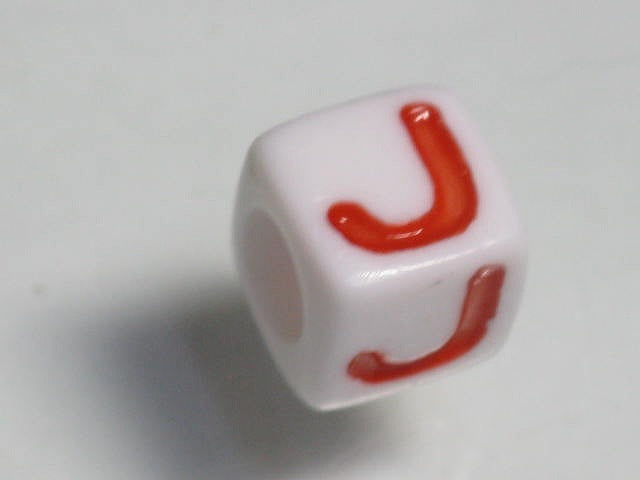 TOKO-BEADS P006-4-J Alphabet (J) 7mm P006-4-J アルファベット（J） 7mm Asian bead & African bead  Handmade,Lampeork,bead,asia,india,ethnic,parts,accessory,beads とんぼ玉,ビーズ,トンボ玉,アジア,インド,エスニック,手作り,パーツ,アクセサリー