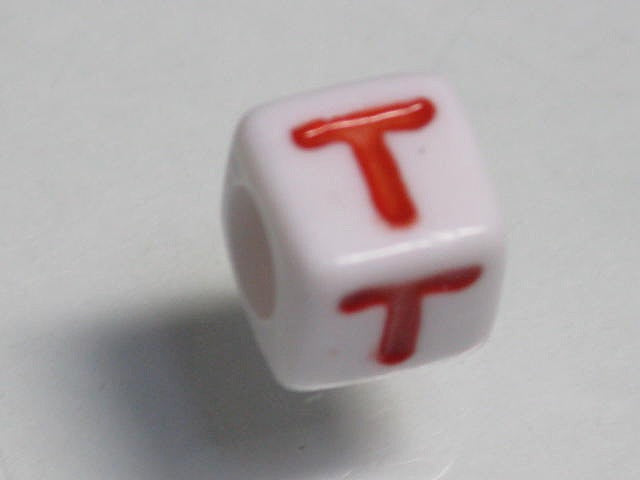 TOKO-BEADS P006-4-T Alphabet (T) 7mm P006-4-T アルファベット（T） 7mm Asian bead & African bead  Handmade,Lampeork,bead,asia,india,ethnic,parts,accessory,beads とんぼ玉,ビーズ,トンボ玉,アジア,インド,エスニック,手作り,パーツ,アクセサリー